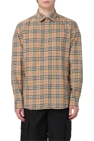 Burberry Skjorta, Herr, L, Bomull, Rutig bomullsskjorta för män