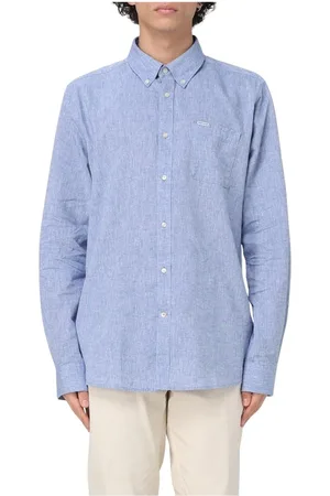 Barbour Skjorta, Herr, S, Bomull, Casual Linne Bomull Skjorta