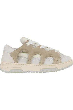 PAURA Skor, Dam, 37 EU, Mocka, Vita Mesh & Mocka Sneakers