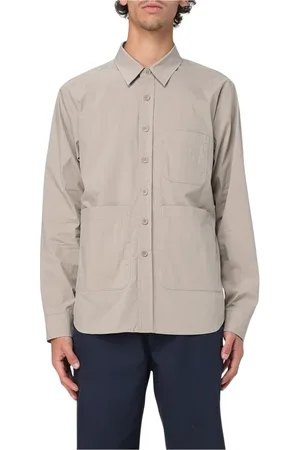 Aspesi Skjorta, Herr, M, Bomull, Multifärgad Patch Pocket Långärmad Skjorta