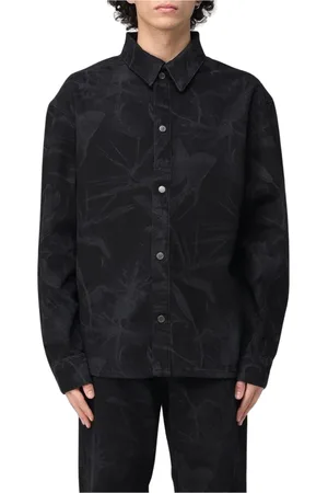 Daily paper Skjorta, Herr, L, Svart Button-Up Skjorta, Elegant Stil