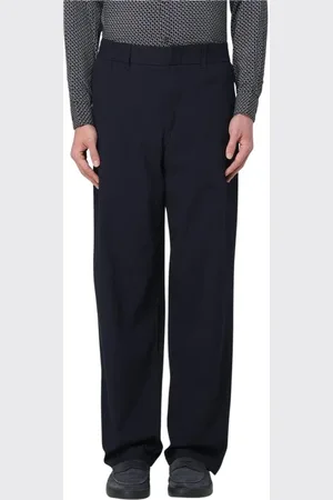 Armani Exchange Byxor, Herr, W32, Marinblå Straight-Leg Tailored Byxor