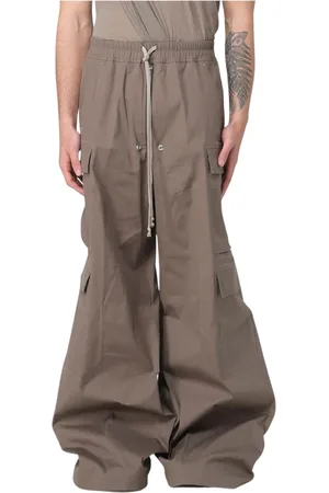 Rick Owens Byxor, Herr, S, Bomull, Cargo Drawstring Byxor för Män