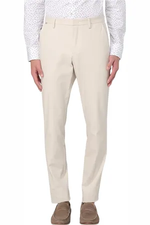 HUGO BOSS Byxor, Herr, XL, Bomull, Blå Slimfit Byxor mångsidig stil