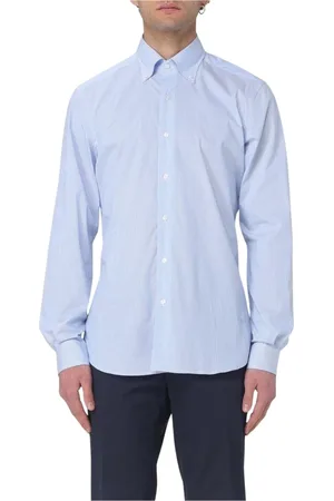 FAY Skjorta, Herr, M, Himmelblå Button-Up Skjorta