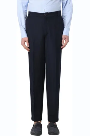 Armani Exchange Byxor, Herr, W33, Blå Straight Leg Byxor Stiligt Bekvämt