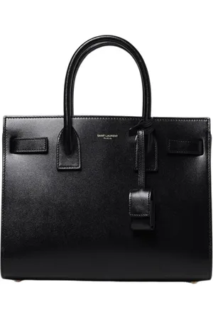 Saint Laurent Väska, Dam, ONE Size, Läder, Svart Läder Toteväska
