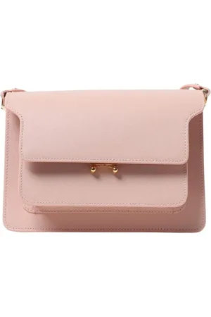 Marni Väska, Dam, ONE Size, Läder, Rosa Trunk Axelväska