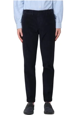 FAY Byxor, Herr, W40, Blå Corduroy Casual Byxor