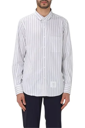 Thom Browne Skjorta, Herr, XL, Bomull, Randig Bandkrage Skjorta