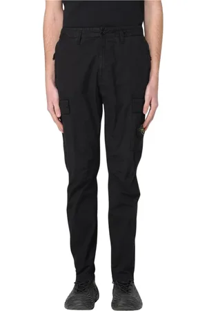 Stone Island Byxor, Herr, W38, Bomull, Cargo Byxor med Flera Fickor