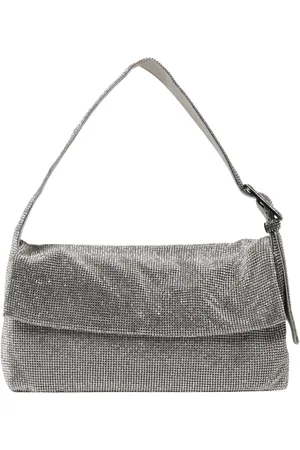 BENEDETTA BRUZZICHES Väska, Dam, ONE Size, Silver Crystal Mesh Axelväska