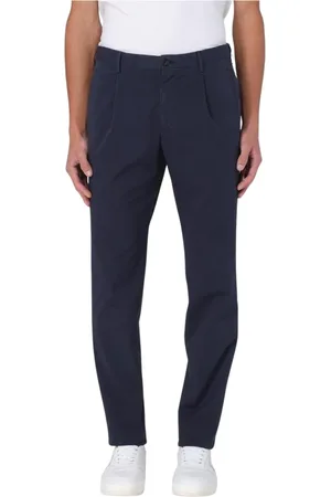 Incotex Byxor, Herr, 4Xl, Slim-Fit Ullblandning Blå Byxor