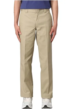 Dickies Byxor, Herr, W34, Bomull, Khaki Straight Leg Arbetsbyxor