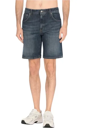 Dondup Shorts, Herr, W30, Bomull, Klassiska Blå Skräddade Shorts