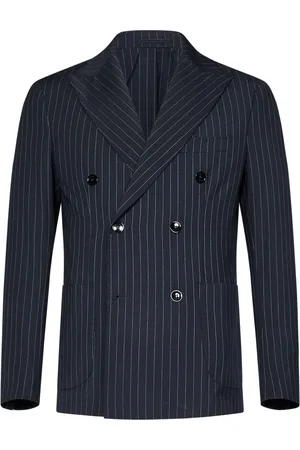 MICHAEL COAL Jacka, Herr, M, Polyester, Marinblå Dubbelknäppt Blazer