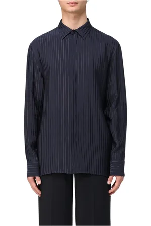 Saint Laurent Skjorta, Herr, XL, Randig silkeskjorta