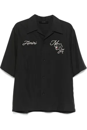 AMIRI Skjorta, Herr, M, Panther Patch Camp Collar-skjorta