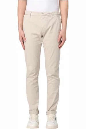 Dondup Byxor, Herr, W31, Bomull, Vita Slim Fit Chinos Byxor
