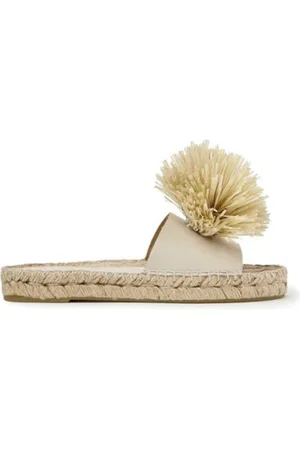 Paloma Barceló Skor, Dam, 37 EU, Läder, Ivory Läder Rep Sandaler