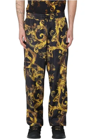 VERSACE Byxor, Herr, M, Barocktryck Stiliga Casual Byxor
