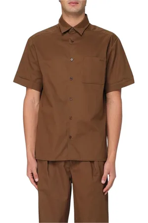 A.P.C. Skjorta, Herr, S, Bomull, Klassisk Brun Casual Skjorta