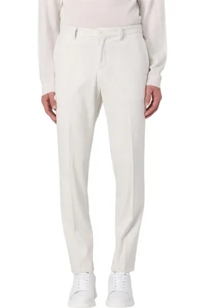 HUGO BOSS Byxor, Herr, 4Xl, Bomull, Gul Kräm Slim Fit Byxor
