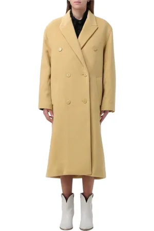 Isabel Marant Kappa, Dam, S, Kashmir, Gul Ull Kashmir Dubbelknäppt Kappa