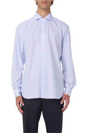 corneliani Skjorta, Herr, 3Xl, Bomull, Blårandig Skjorta