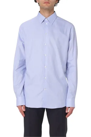 Emporio Armani Skjorta, Herr, L, Bomull, Modern Blå Skjorta