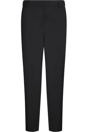 BLANCA Byxor, Dam, XS, Högmidjade svarta avsmalnande byxor