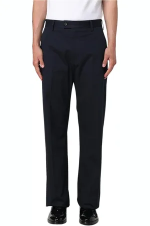 Alexander McQueen Byxor, Herr, XL, Bomull, Marinblå StraightLeg Bomullsbyxor