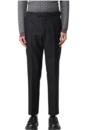 Gucci Byxor, Herr, L, Svarta Straight Leg Byxor