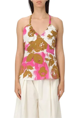 Liu Jo Topp, Dam, M, Bomull, Rosa Volangblus Stilfull Design