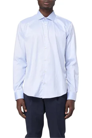 Brian Dales Skjorta, Herr, L, Bomull, Blå Slim Fit Skjorta