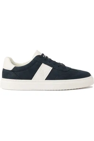Kazar Skor, Herr, 42 EU, Mocka, Marinblå och vita mockasinsneakers