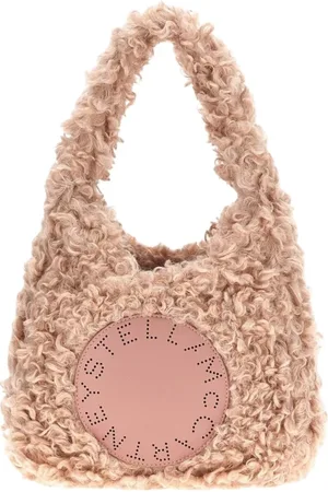Stella McCartney Väska, Dam, ONE Size, Läder, Rosa Shaggy Deer Mini Tote Väska