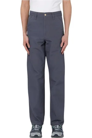 Carhartt Byxor, Herr, W31, Bomull, Grå Arbetsbyxor för Moderna Män