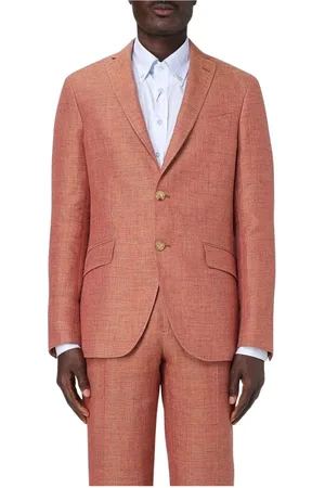 Etro Jacka, Herr, M, Elegant Brun Blazer med Kerfslag
