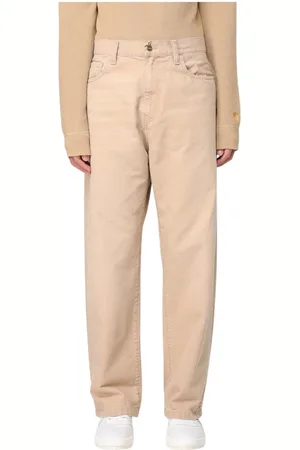 Carhartt Byxor, Herr, W32, Bomull, Brun Avslappnad Regular Fit Byxor