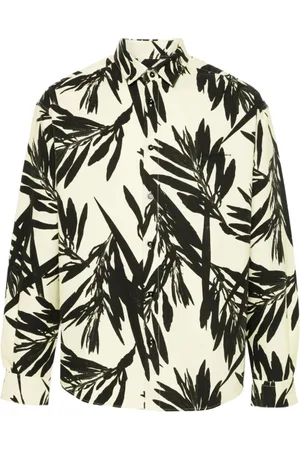 Jacquemus Skjorta, Herr, M, Bomull, Gul och svart bomullsskjorta