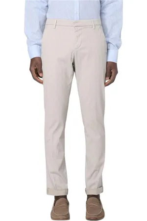 Dondup Byxor, Herr, W35, Slim Fit Casual Chinos Blå Byxor