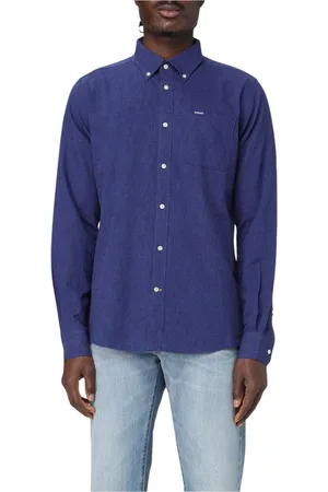 Barbour Skjorta, Herr, XL, Tidlös Vit Button-Up Skjorta
