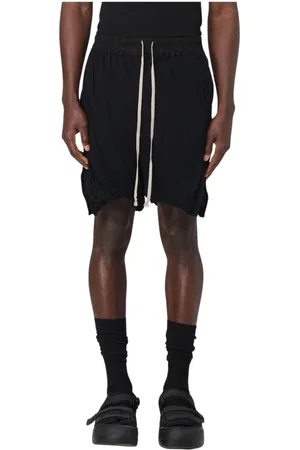Rick Owens Shorts, Herr, L, Linne, Vita Linne Dragsko Shorts