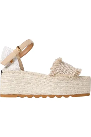 Stella McCartney Skor, Dam, 36 EU, Mocka, Fringe Detalj Espadrille Sandaler