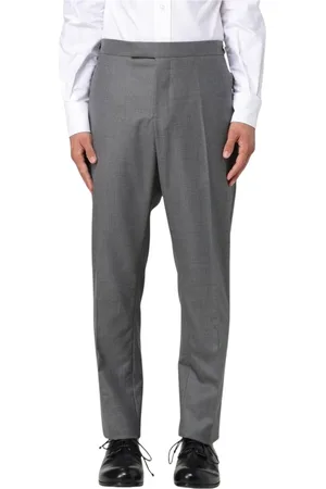 Thom Browne Byxor, Herr, L, Elegant Grå Dressbyxor