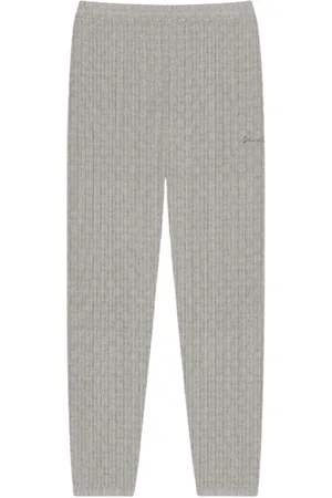 Givenchy Byxor, Herr, XL, Bomull, Grå Cable Knit Lounge Byxor