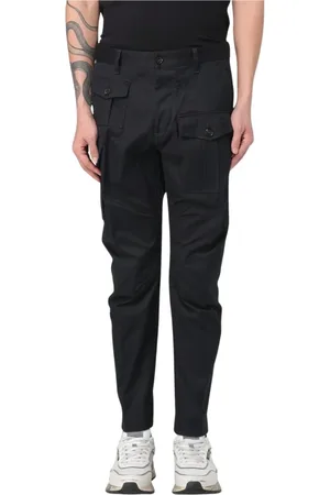 Dsquared2 Byxor, Herr, L, Svarta Cargo Byxor Stiligt Design