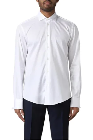 Brian Dales Skjorta, Herr, M, Bomull, Vit Slim Fit Skjorta