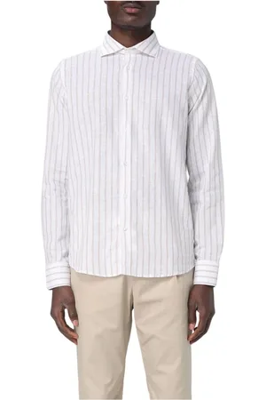 Manuel Ritz Skjorta, Herr, 2Xl, Linne, Randig klänningsskjorta i grönt